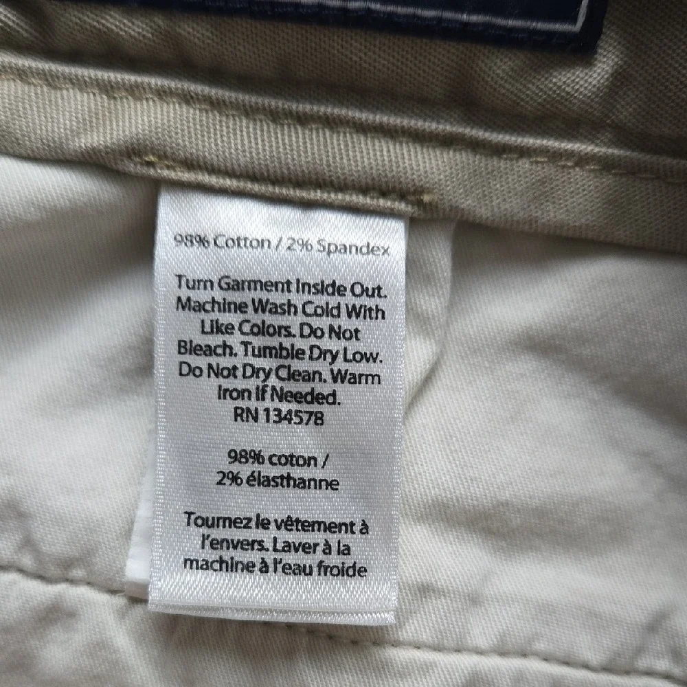 Vineyard‎ Vines Mens Breaker Chino Pants Khaki Tan Stretch Straight 34x32 Logo